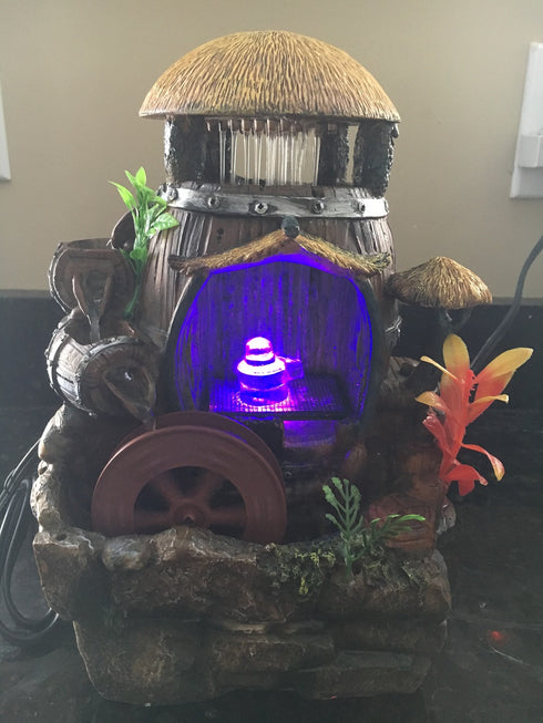 Pure Crystal Shiv Ling  With Water Fountain - 2000gms